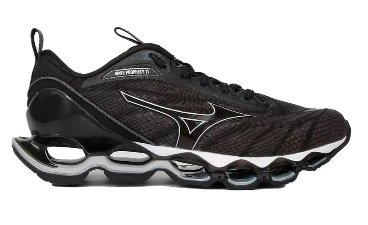 Tênis Mizuno Wave Prophecy 11 Preto e Cinza