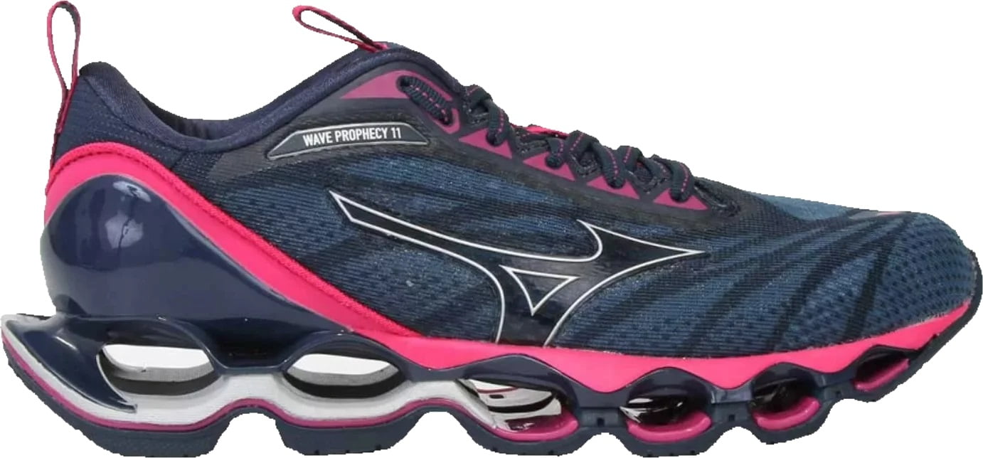 Tênis Mizuno Wave Prophecy 11 Azul e Rosa