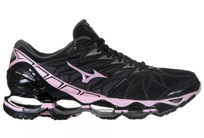 Tênis Mizuno Wave Prophecy 7 Preto e Rosa