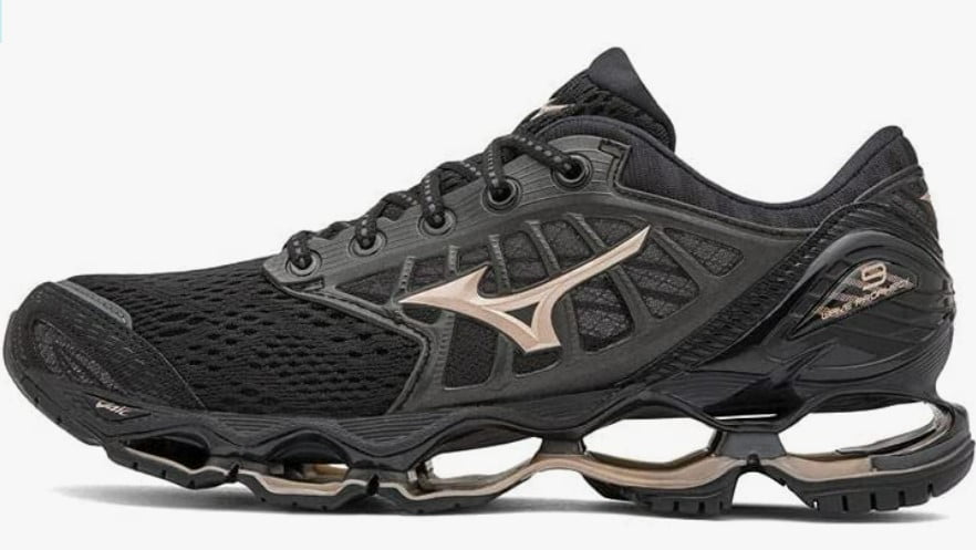 Tênis Mizuno Wave Prophecy 9 Preto e Bege 