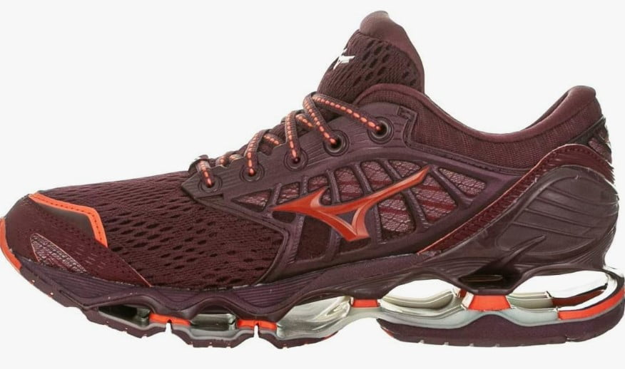 Tênis Mizuno Wave Prophecy 9 Vermelho e Laranja 