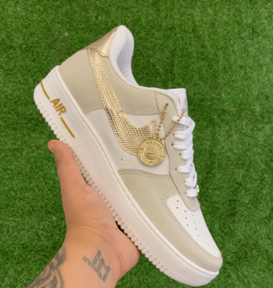 AIR FORCE AF1 - CINZA COM BEGE