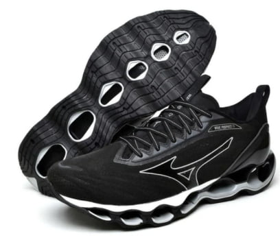 Tênis Mizuno Wave Prophecy 11 Preto e Cinza