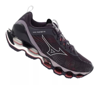 Tênis Mizuno Wave Prophecy X Roxo e Rosa