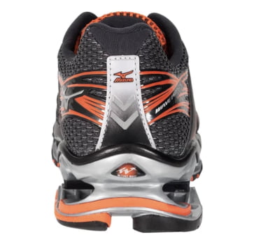 Tênis Mizuno Wave Prophecy 1 Cinza e Laranja