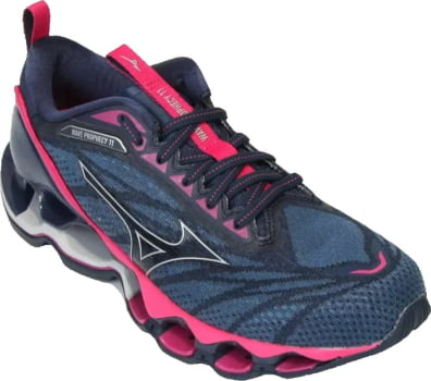 Tênis Mizuno Wave Prophecy 11 Azul e Rosa