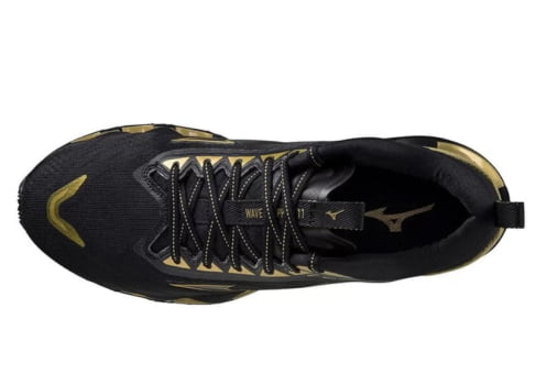 Tênis Mizuno Wave Prophecy 11 Preto e Dourado