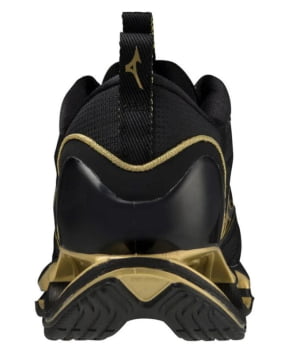 Tênis Mizuno Wave Prophecy 11 Preto e Dourado