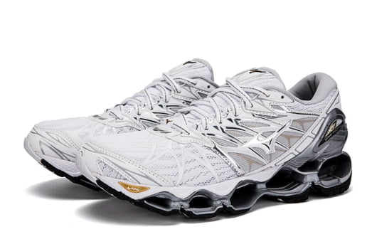 Tênis Mizuno Wave Prophecy 7 Branco e Cinza