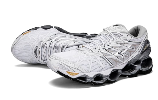 Tênis Mizuno Wave Prophecy 7 Branco e Cinza