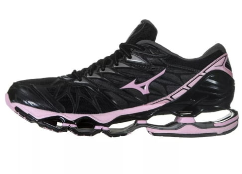 Tênis Mizuno Wave Prophecy 7 Preto e Rosa