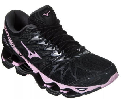 Tênis Mizuno Wave Prophecy 7 Preto e Rosa