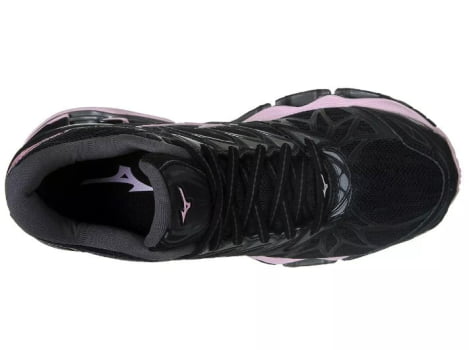 Tênis Mizuno Wave Prophecy 7 Preto e Rosa