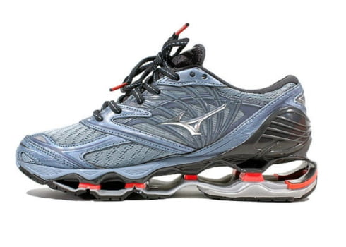 Tênis Mizuno Wave Prophecy 8 Azul e Laranja 