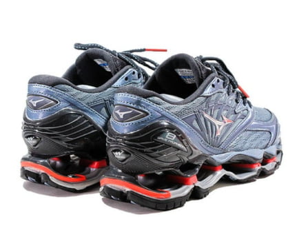 Tênis Mizuno Wave Prophecy 8 Azul e Laranja 