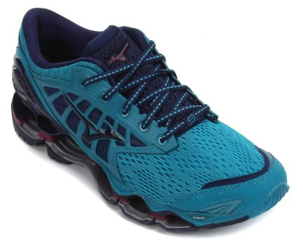 Tênis Mizuno Wave Prophecy 9 Azul e Roxo