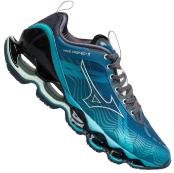 Tênis Mizuno Wave Prophecy X Azul Claro