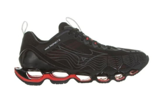 Tênis Mizuno Wave Prophecy X Preto e Vermelho