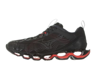 Tênis Mizuno Wave Prophecy X Preto e Vermelho