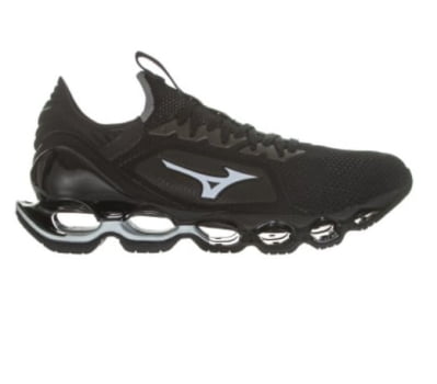 Tênis Mizuno Wave Prophecy X Waveknit Preto e Cinza