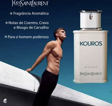 YVES SAINT LAURENT KOUROS MASCULINO EAU DE TOILETTE ORIGINAL !