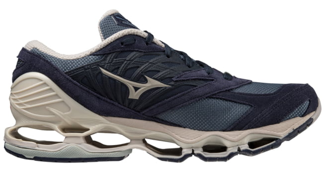 Tênis Mizuno Wave Prophecy LS Azul e Bege